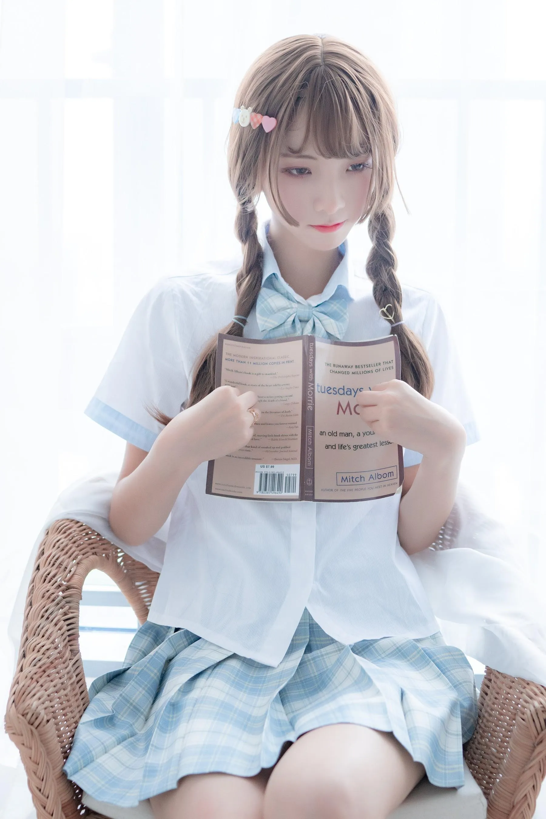 西瓜少女 NO.012 民宿私房淡蓝JK [47P]插图8